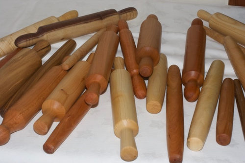 turned wood toy rolling pins
